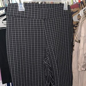 Black and White Plaid Pants